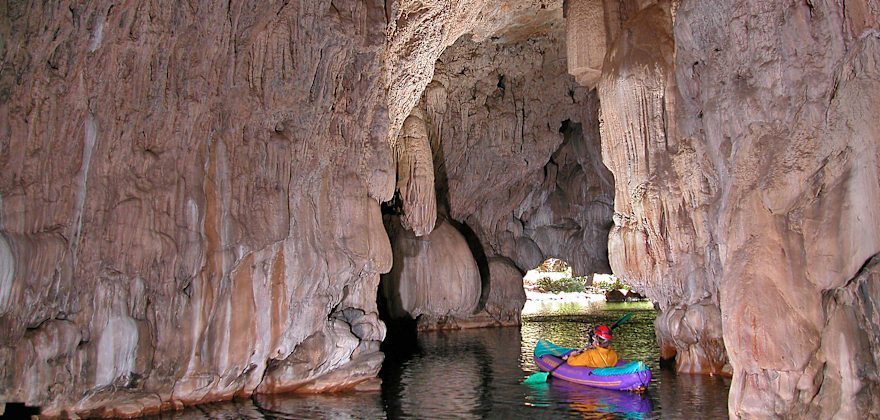 Natural Bridges Cave in the Sierra