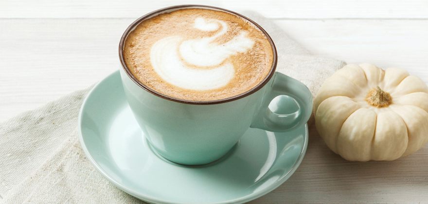 A homemade pumpkin spice latte.