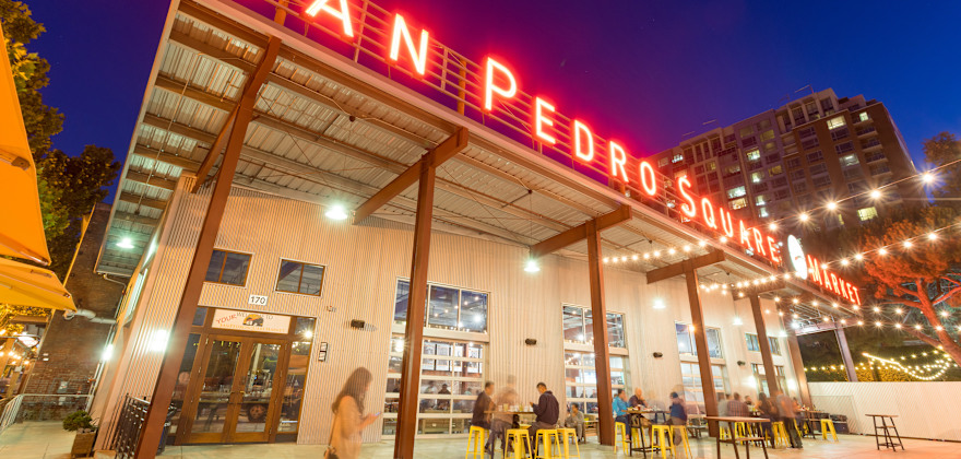 exterior of San Pedro Square Market in San Jose, California, picture