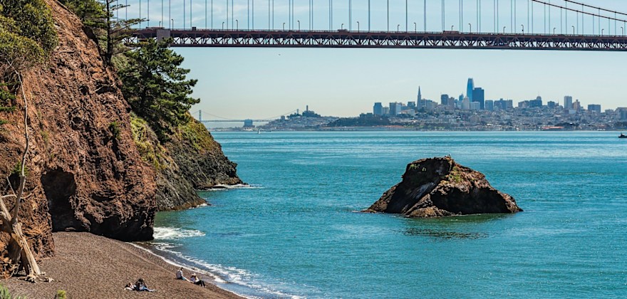 Kirby Cove: Across the Golden Gate Bridge