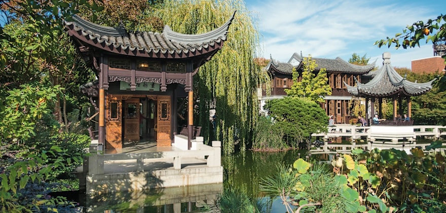 Lan Su Chinese Garden in Portland, Oregon