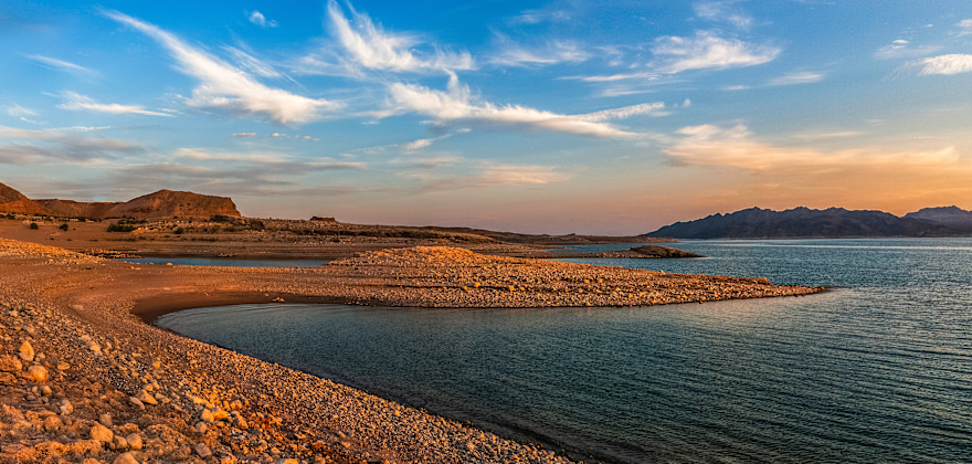 Lake Mead at Sunset.