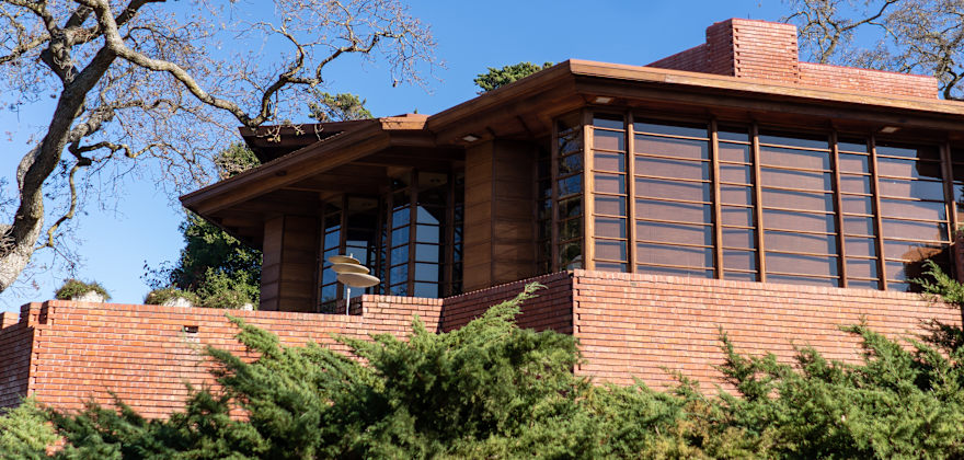 Hanna House on Stanford Campus in California.