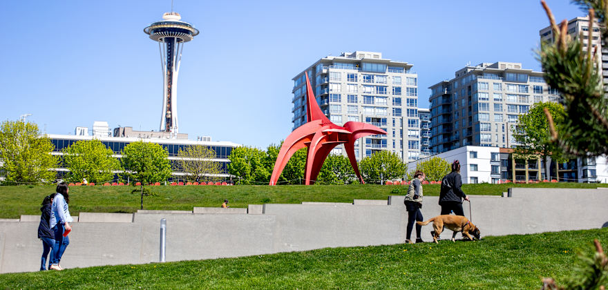 The Eagle in the Olympic Sculpture Park in Seattle, Washington