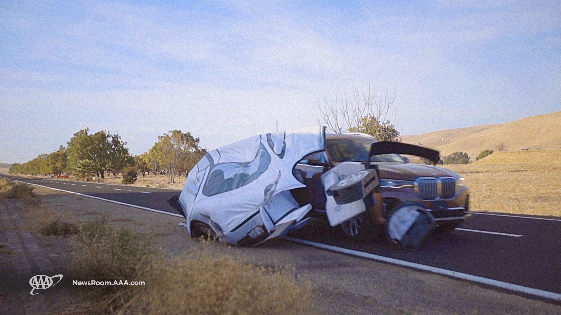 car crash caused by an active driving assistance system