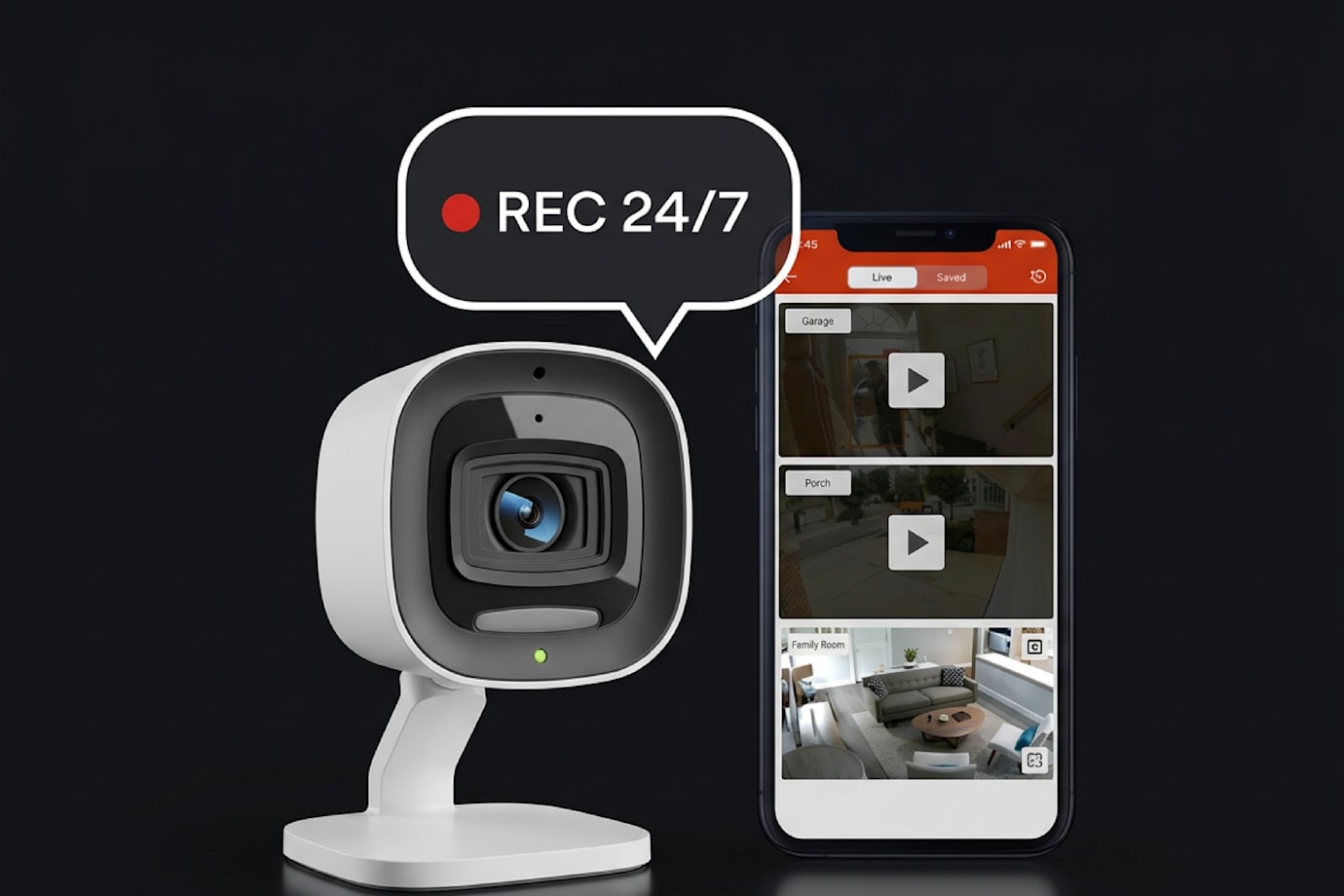 Vivid 4MP Video with the Premium Outdoor Camera