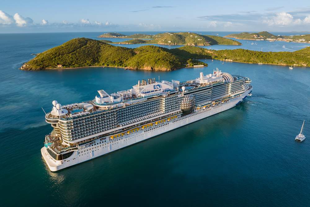 princess cruise ship in st thomas