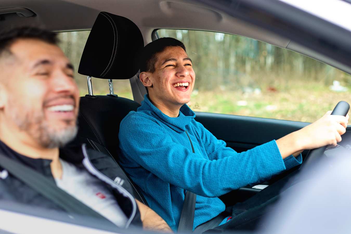 AAA Member and handing his son car keys