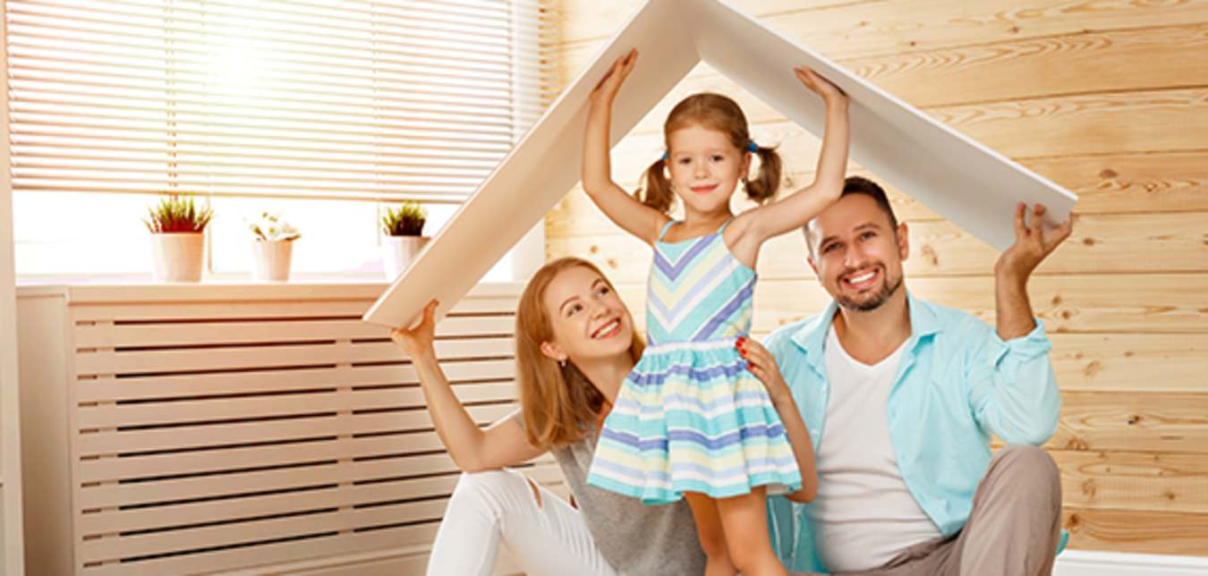 a family plays house in their home covered by AAA Home Insurance