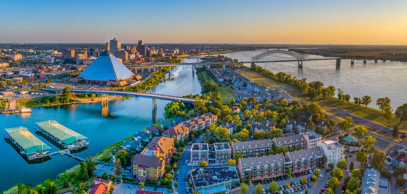 skyline of memphis tennessee
