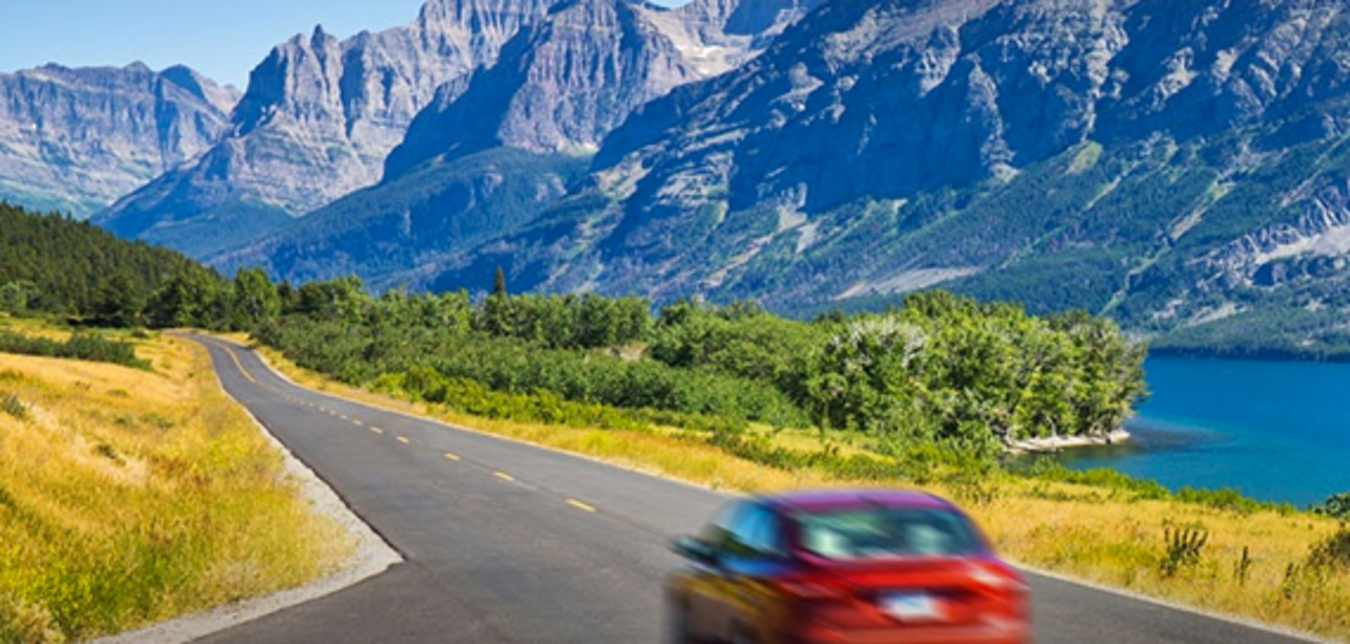 Car on open road with AAA Auto Insurance