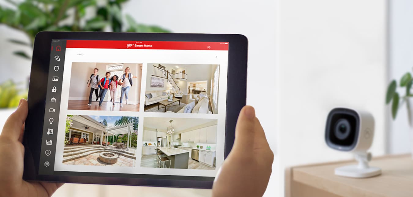 someone sets up their AAA Smart Home Security System