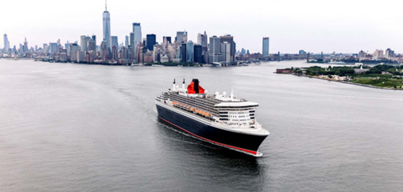 cunard ship sailing from new york city