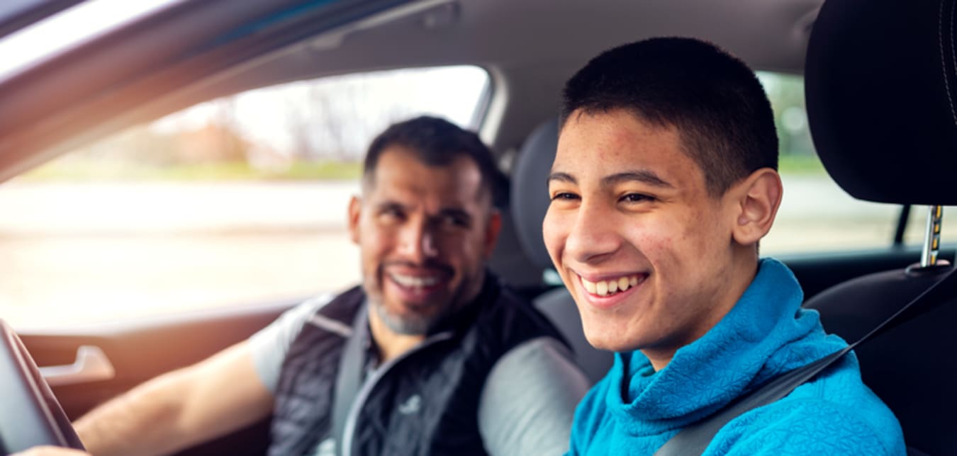 AAA Member and handing his son car keys
