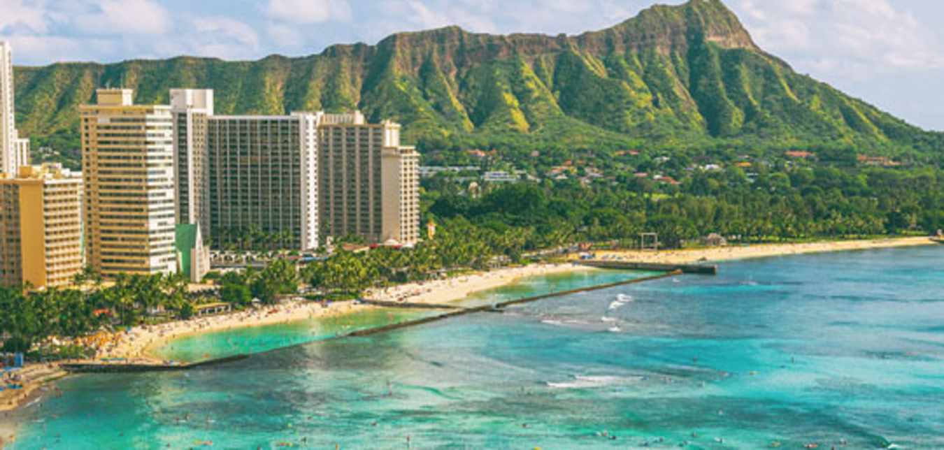 View of Oahu, Diamond Head 