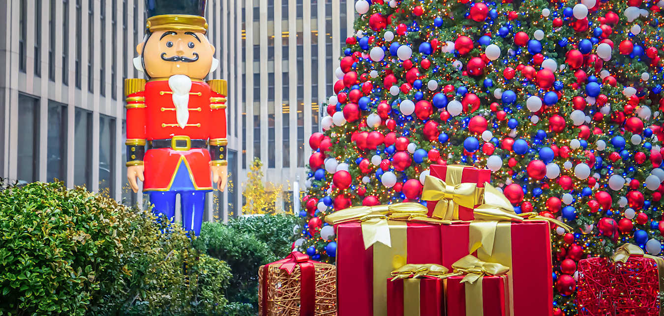 new york city at holiday time