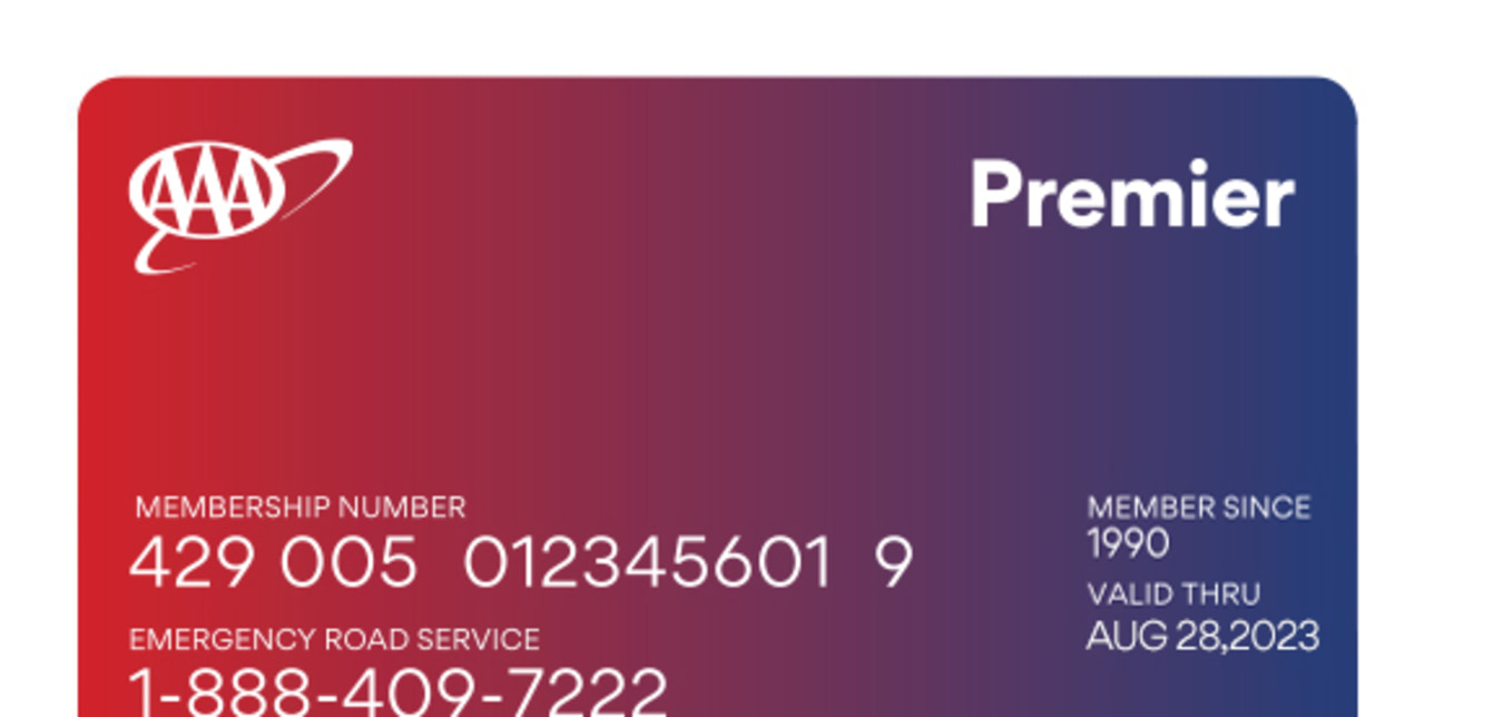 Example of AAA Premier Membership Card 