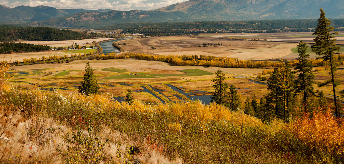 Fall colors in the Kootenai National Wildlife Refuge.
