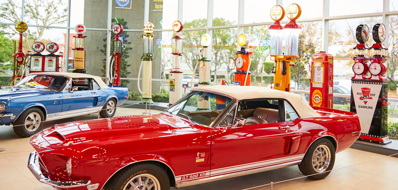 A Shelby GT 500 KR at Segerstrom Shelby Event Center in Irvine, California.