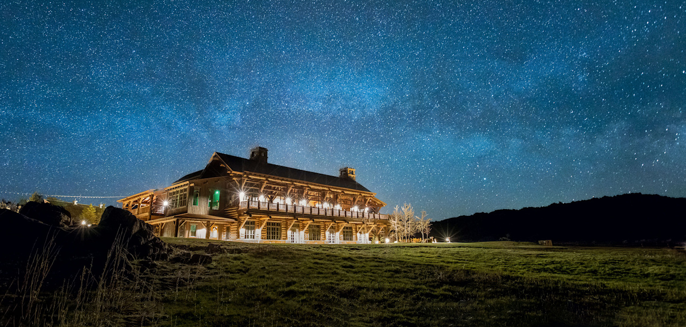 Stars above Brush Creek Ranch.