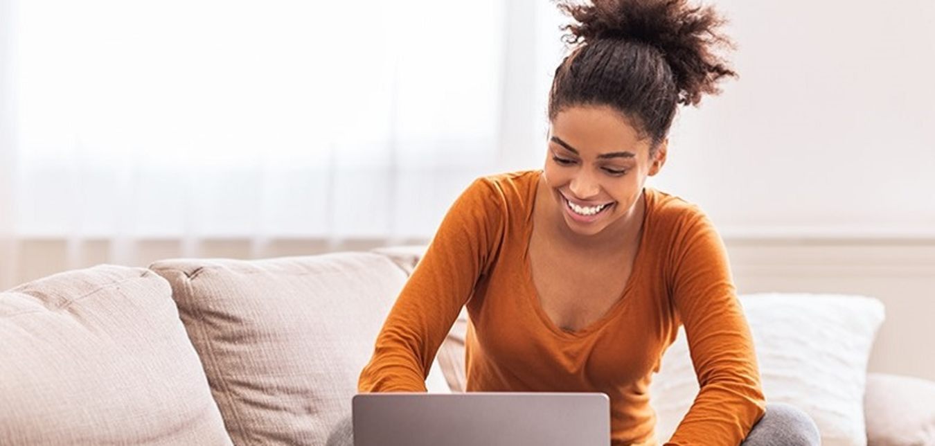Tax Act Woman on computer