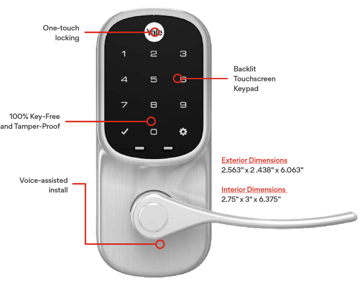 Smart Door Lock with Lever