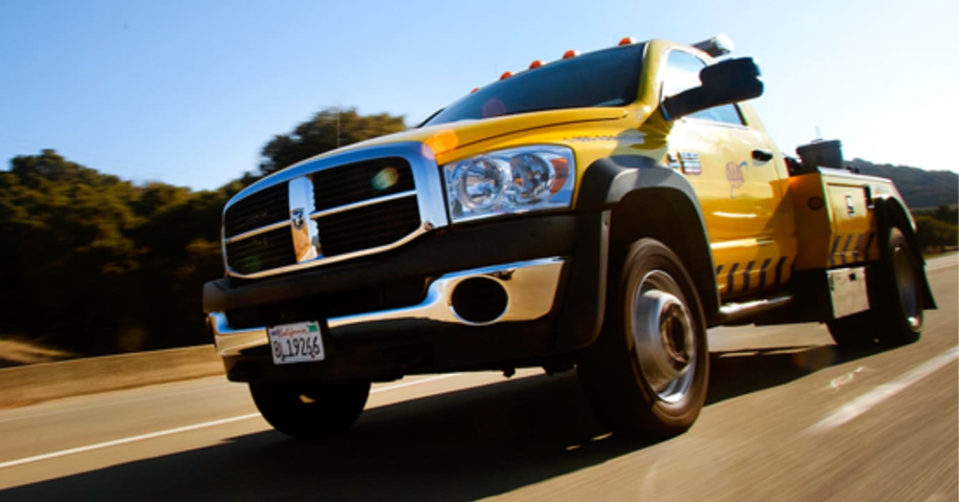 AAA roadside assistance truck