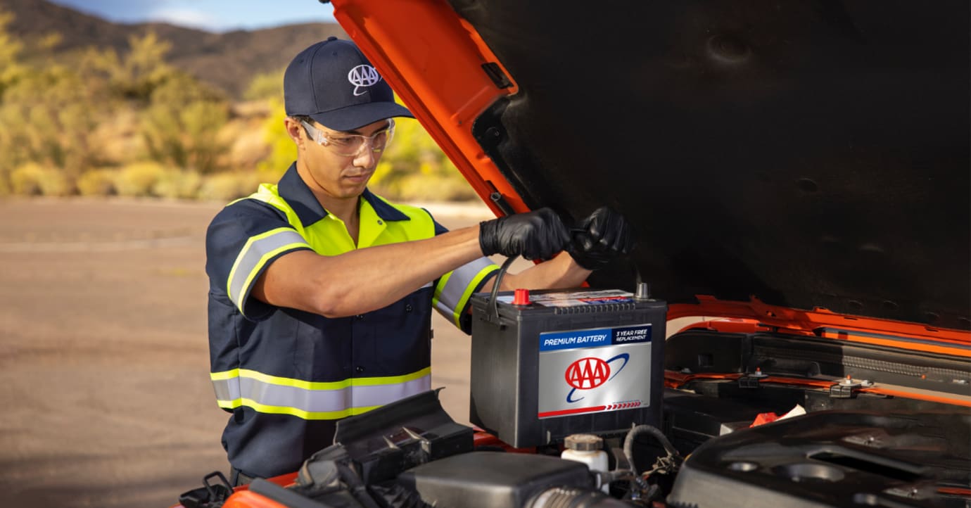AAA roadside assistance truck