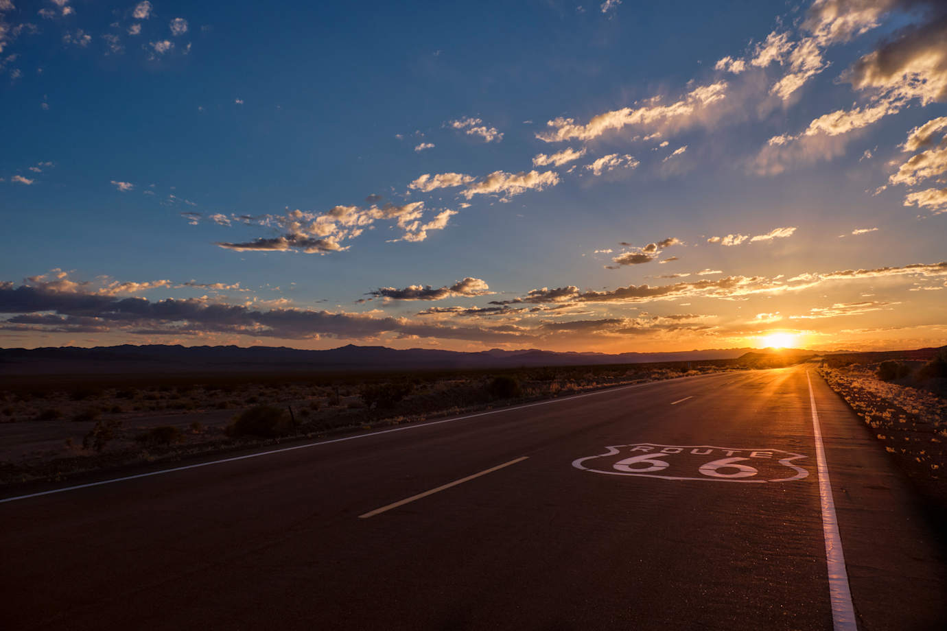 Route 66 at Sunset
