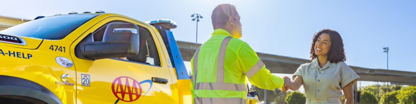 AAA roadside assistance truck