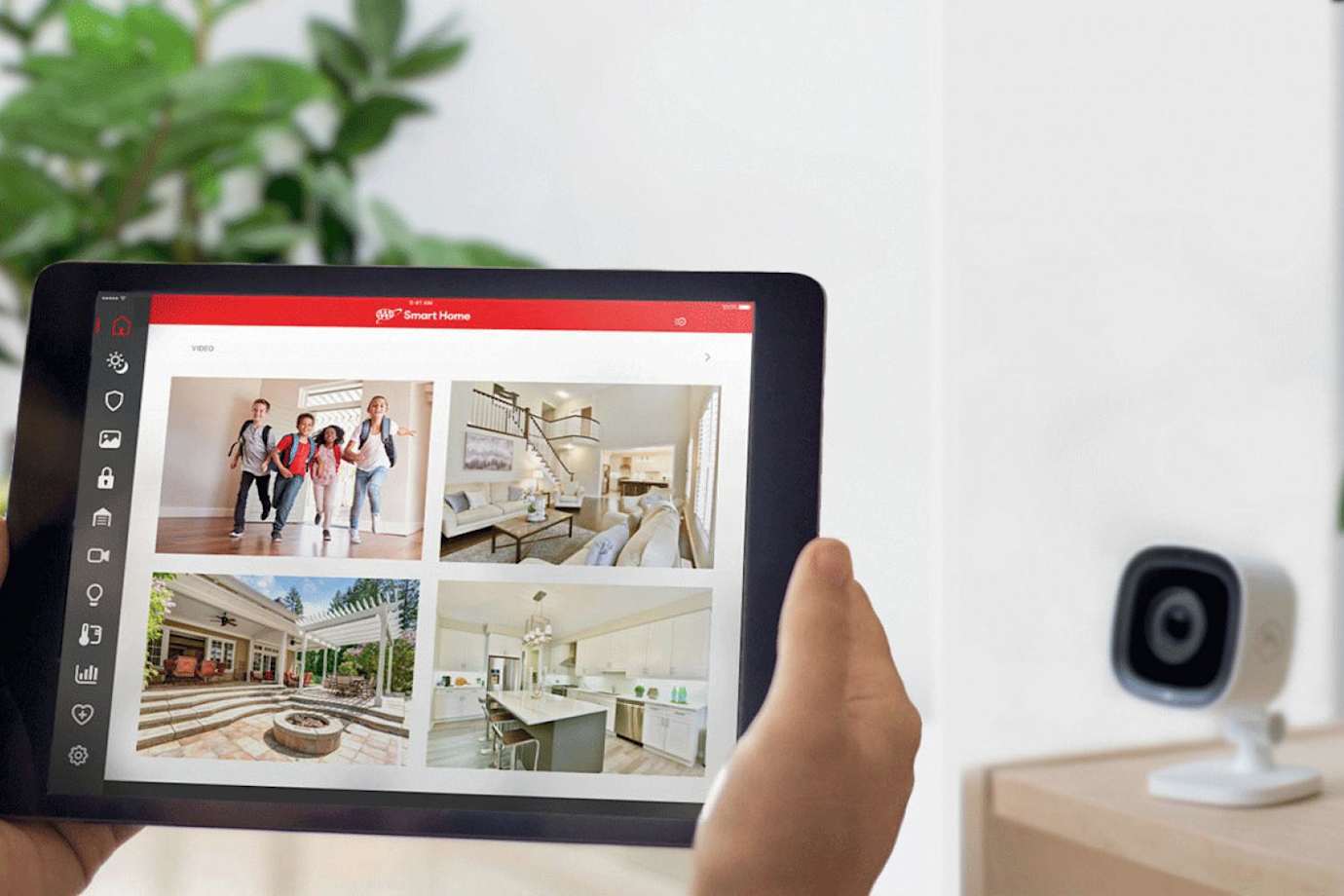 Remote security monitoring by tablet from AAA Smart Home.