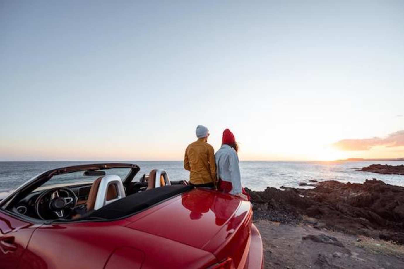 AAA Members looking at the sunset