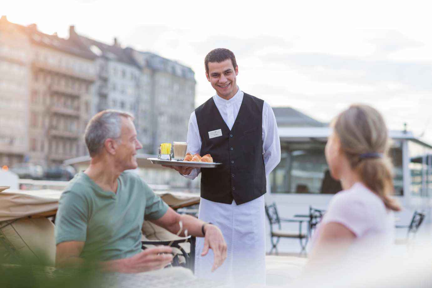 service on the sundeck on a uniworld river cruise