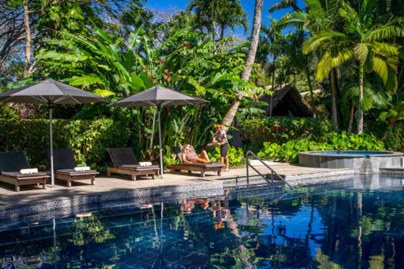 pool service at pacific resort rarotonga