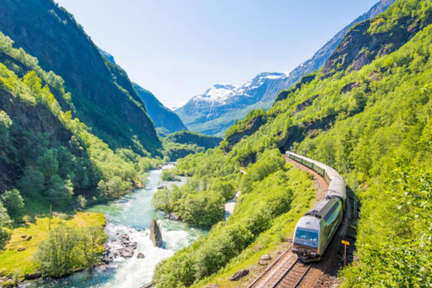travel by train on the flam railway in norway