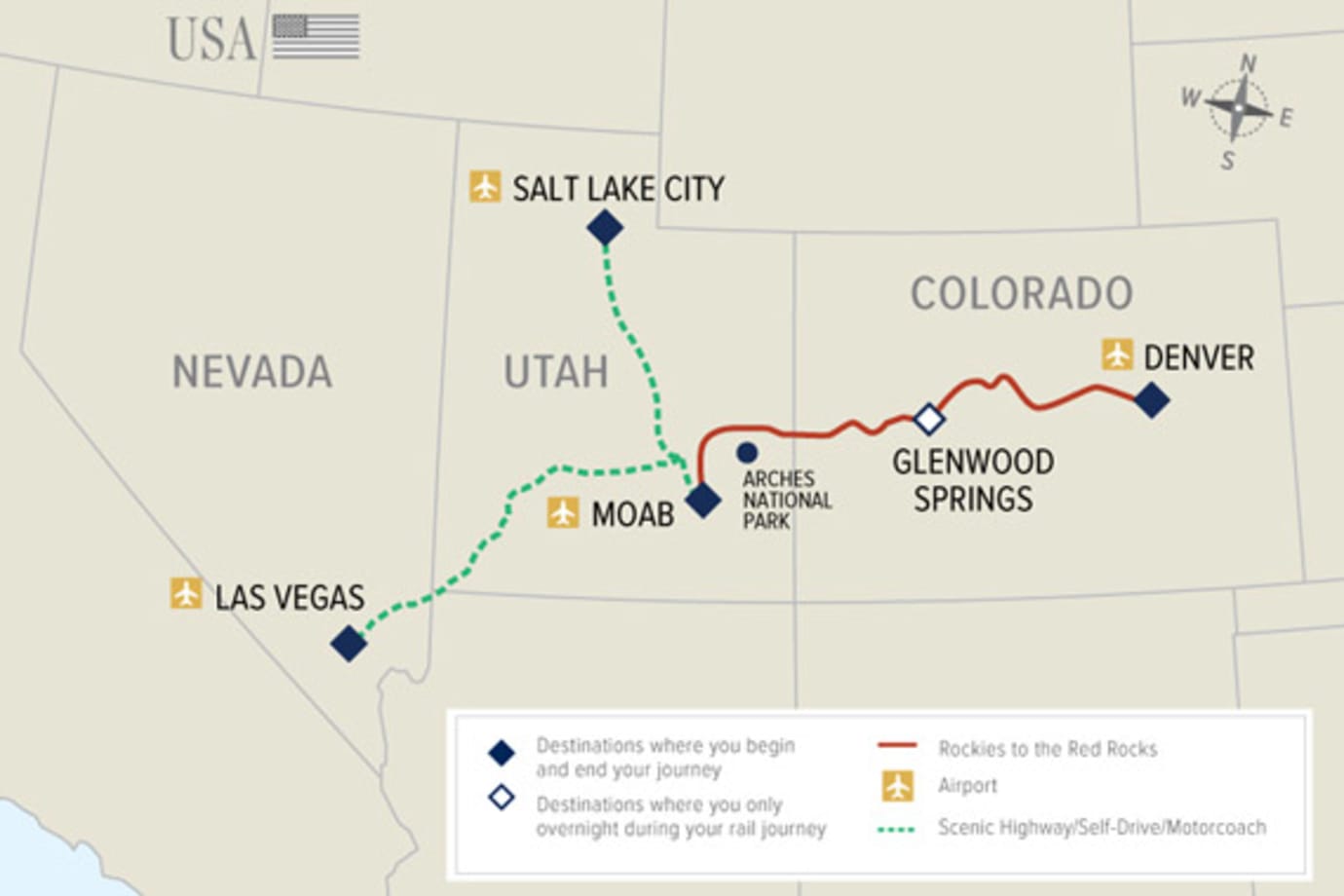 rockies to the red rocks route map