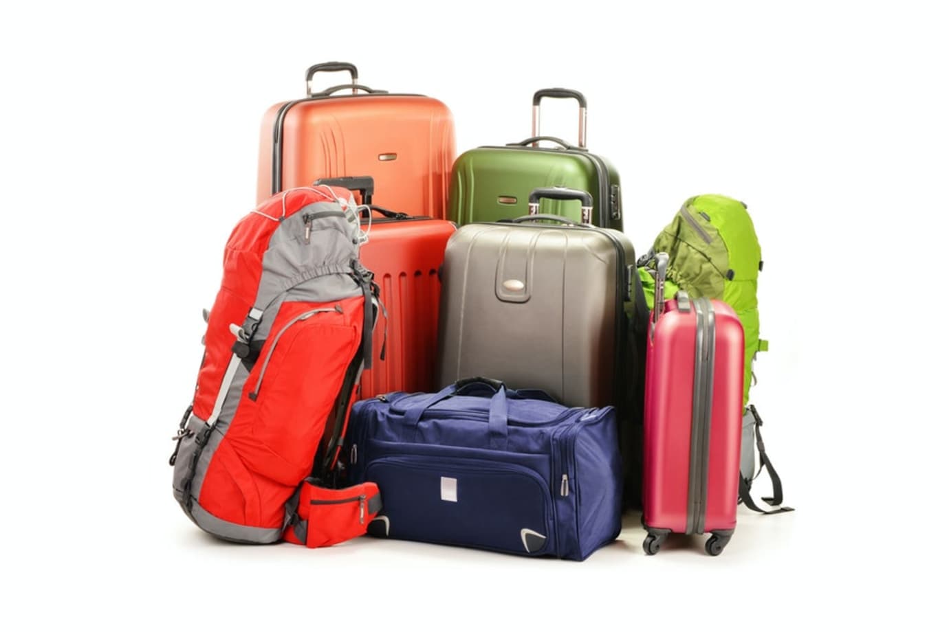 multiple luggage pieces