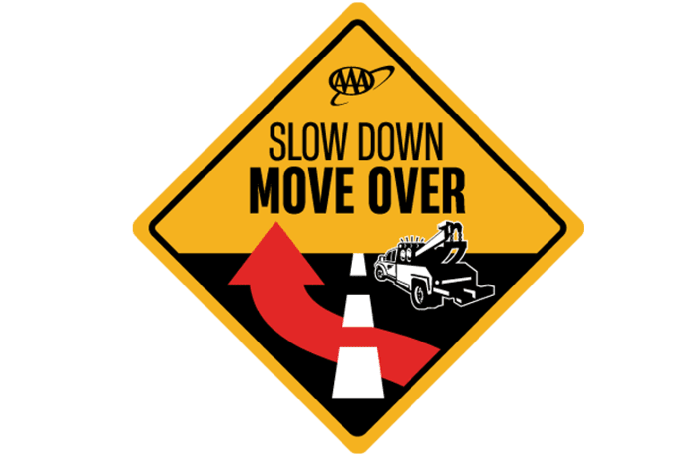 Slow down mover over sign
