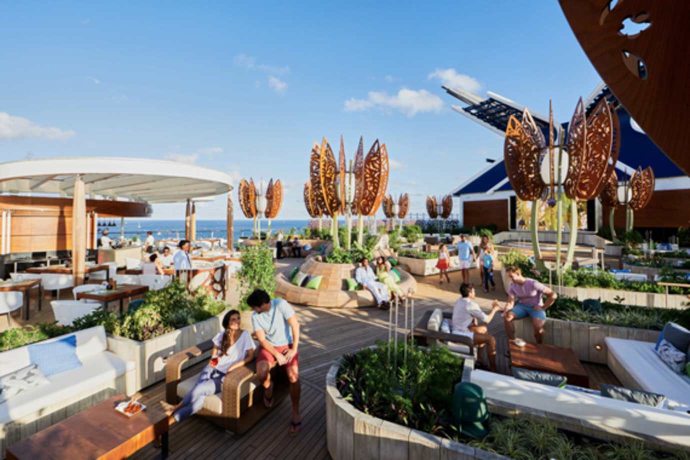 celebrity cruises rooftop garden