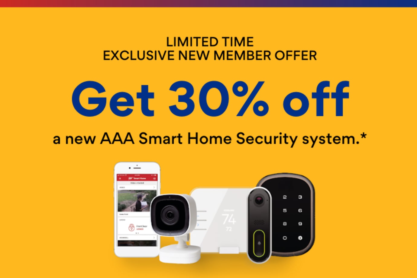A security camera installed on the home of a AAA Smart Home customer.