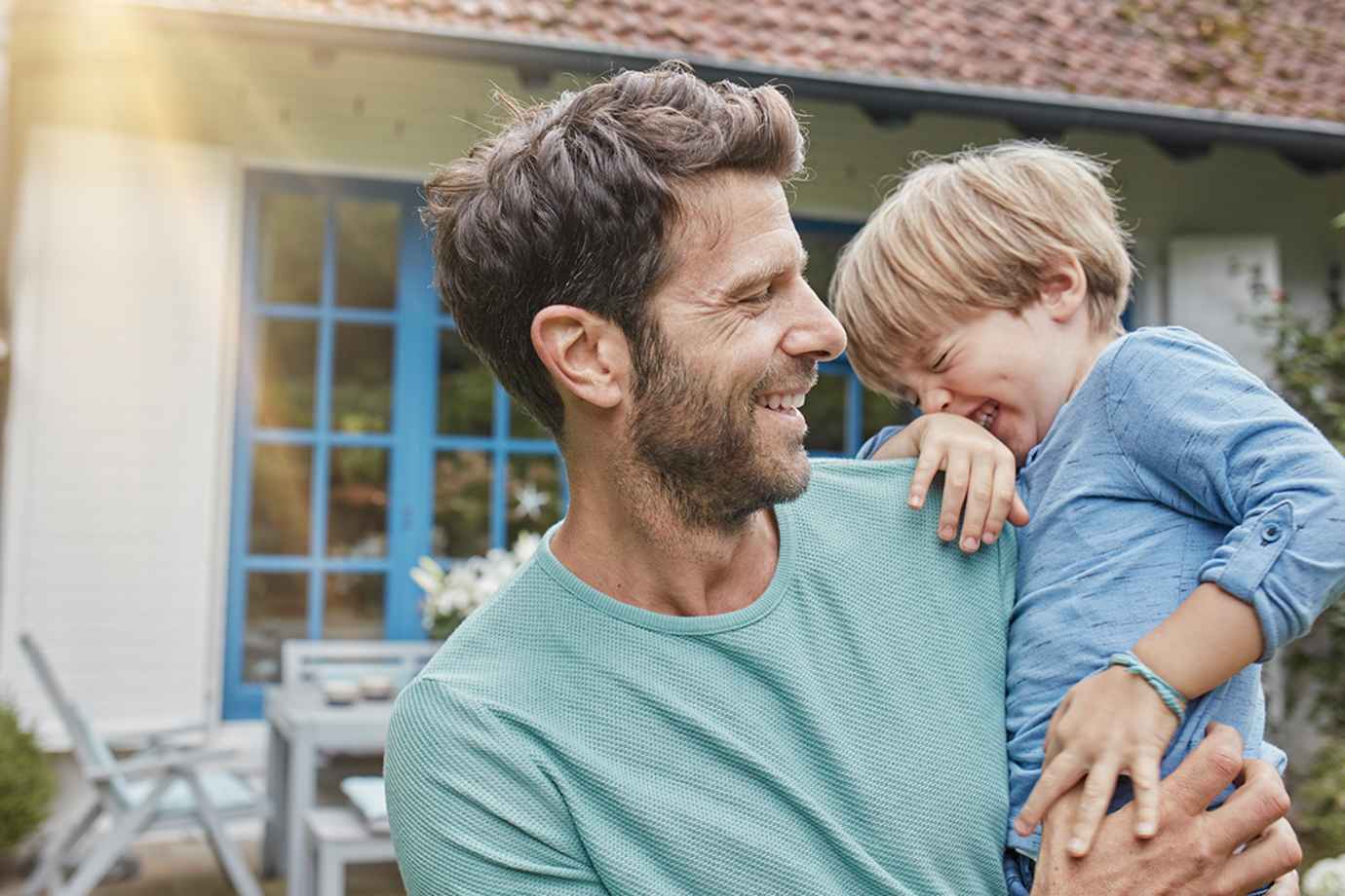 Man holding child