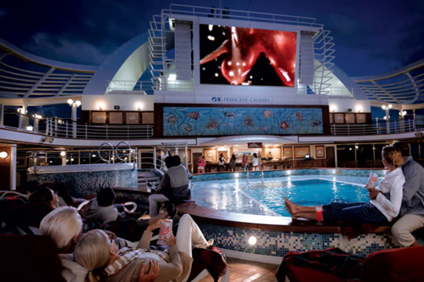 princess cruise ship movie night