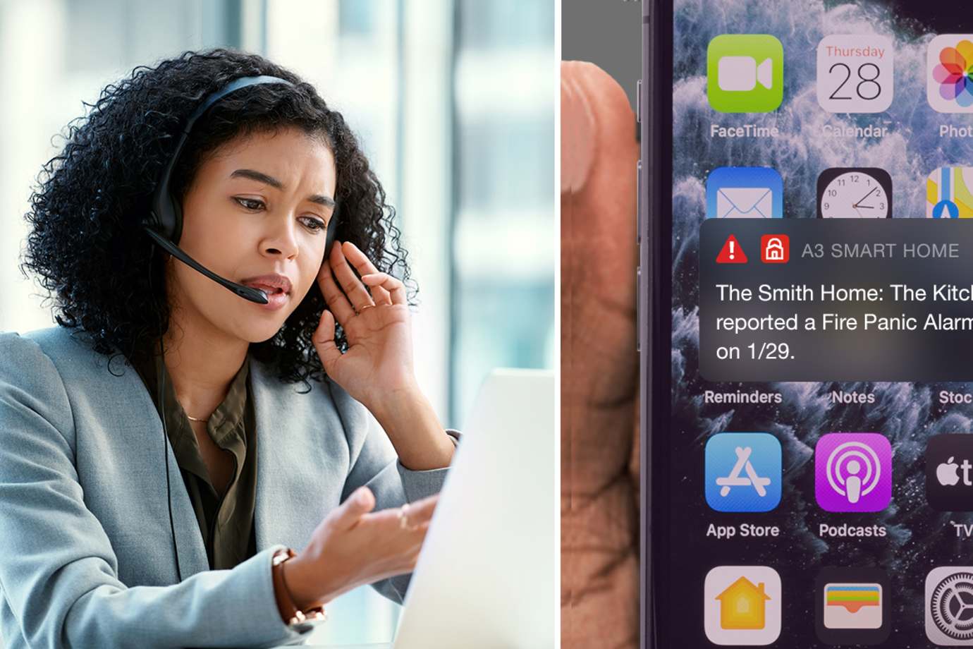 Woman on phone