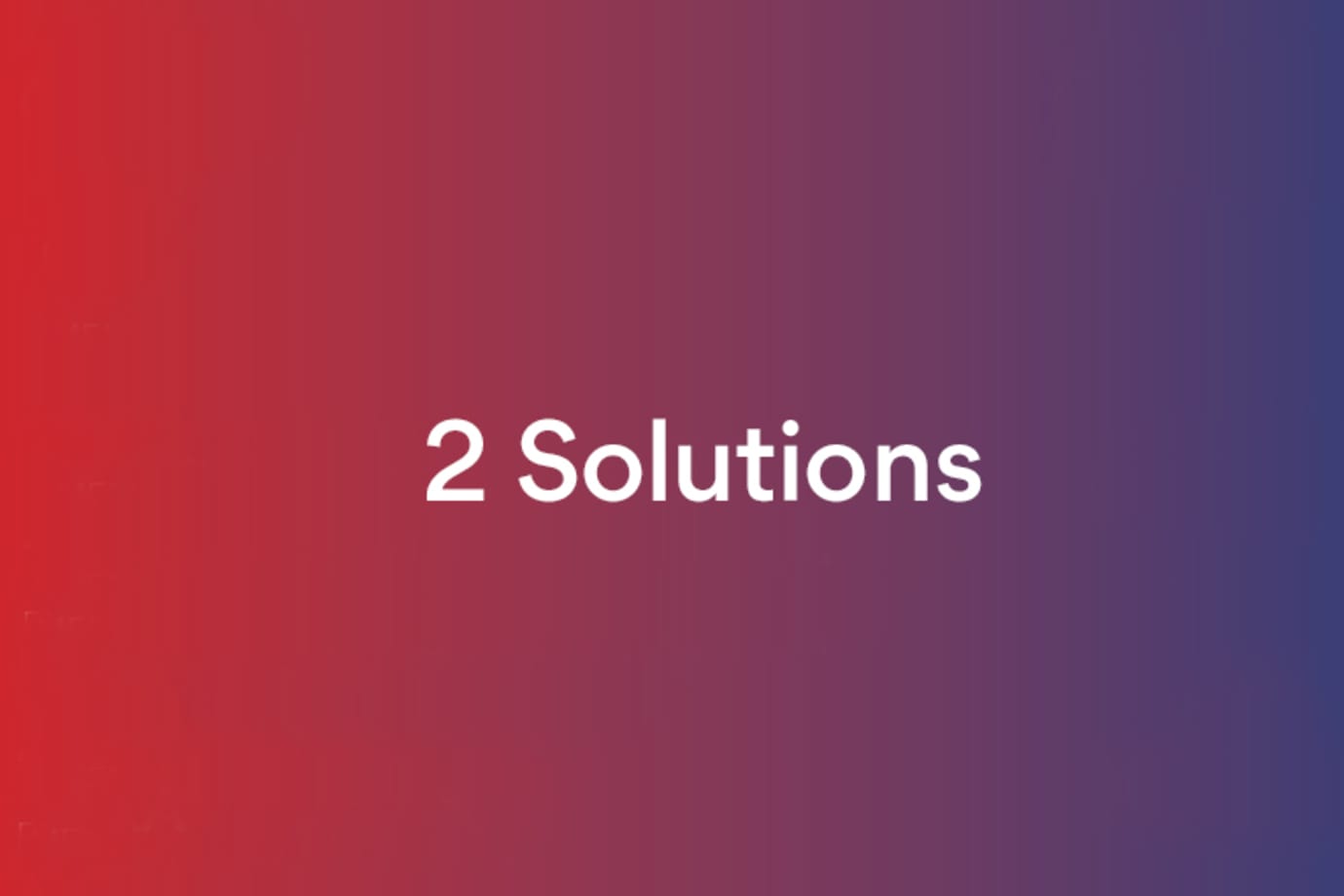 2 solutions