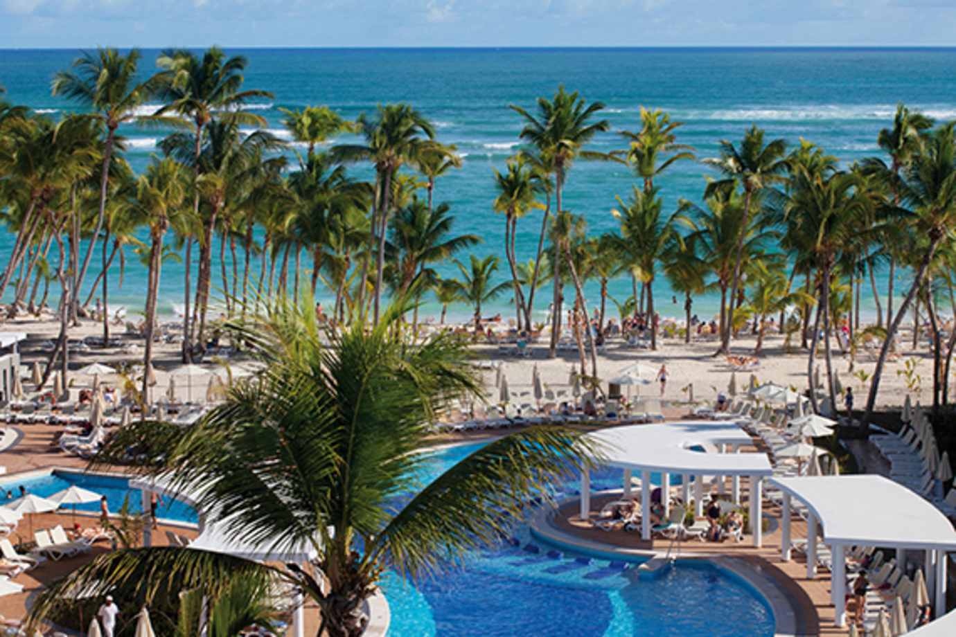 pool at riu palace bavaro resort in punta cana