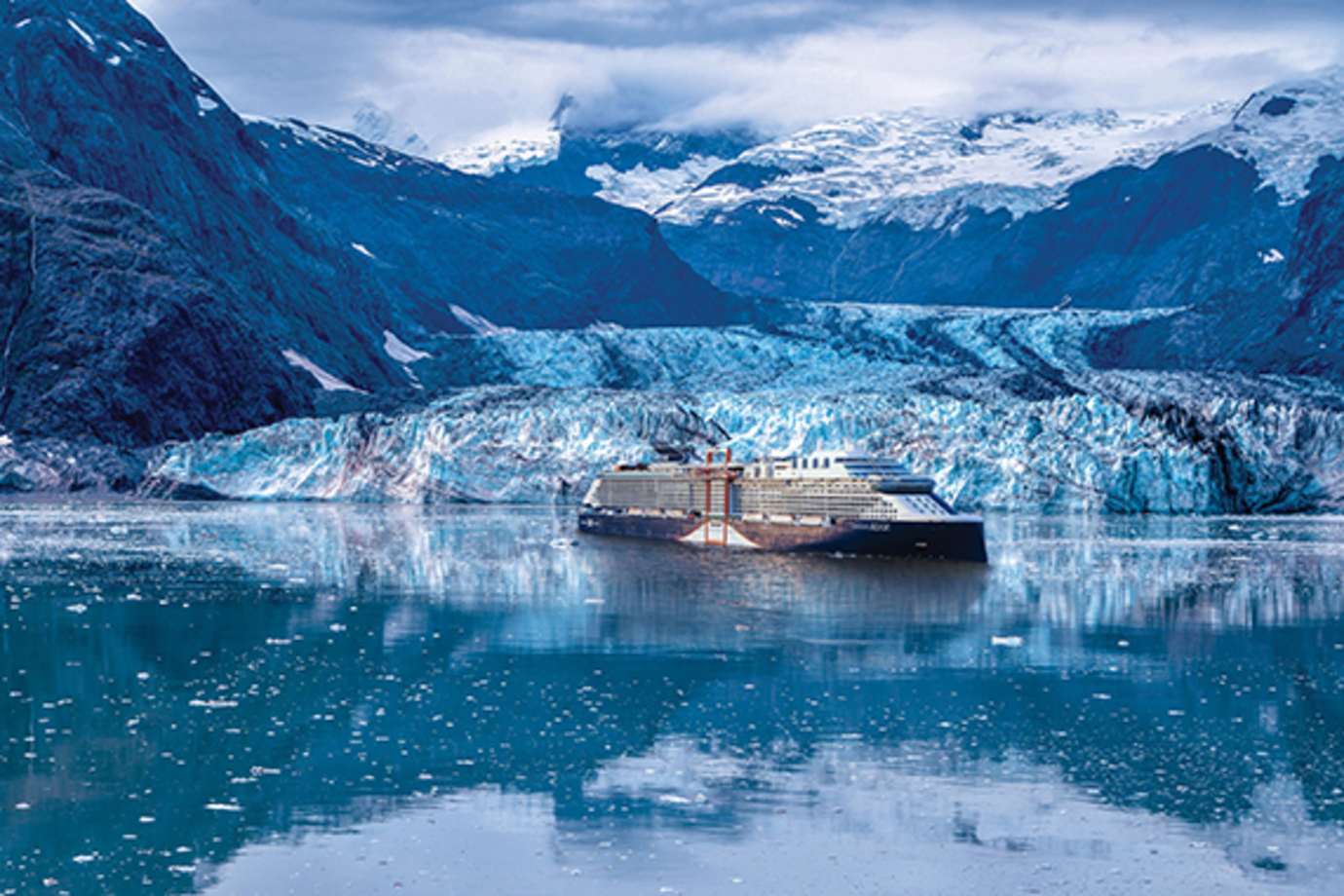 celebrity edge in dawes glacier