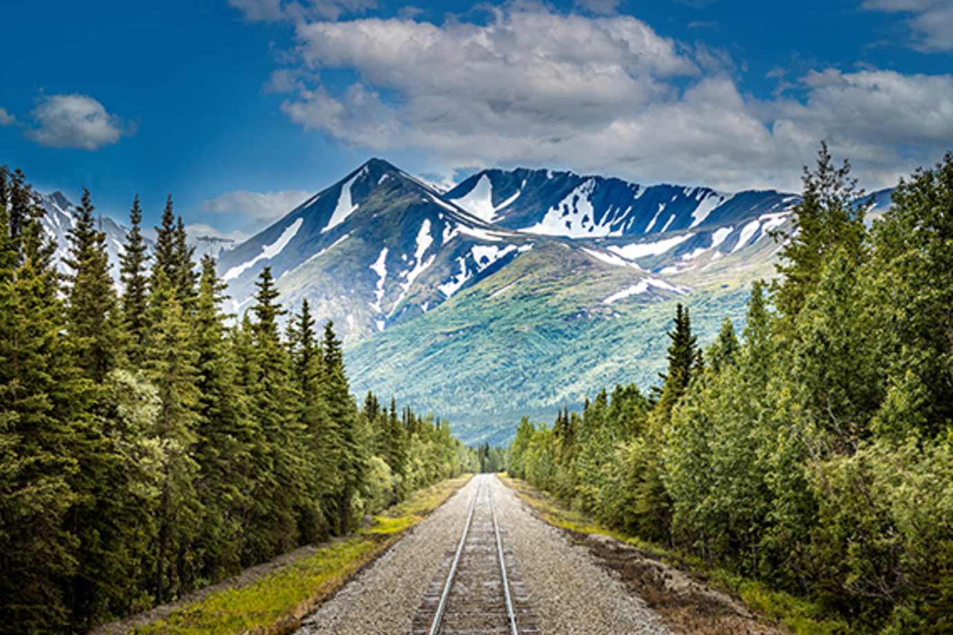 train tracks in alaska on a railbookers journey