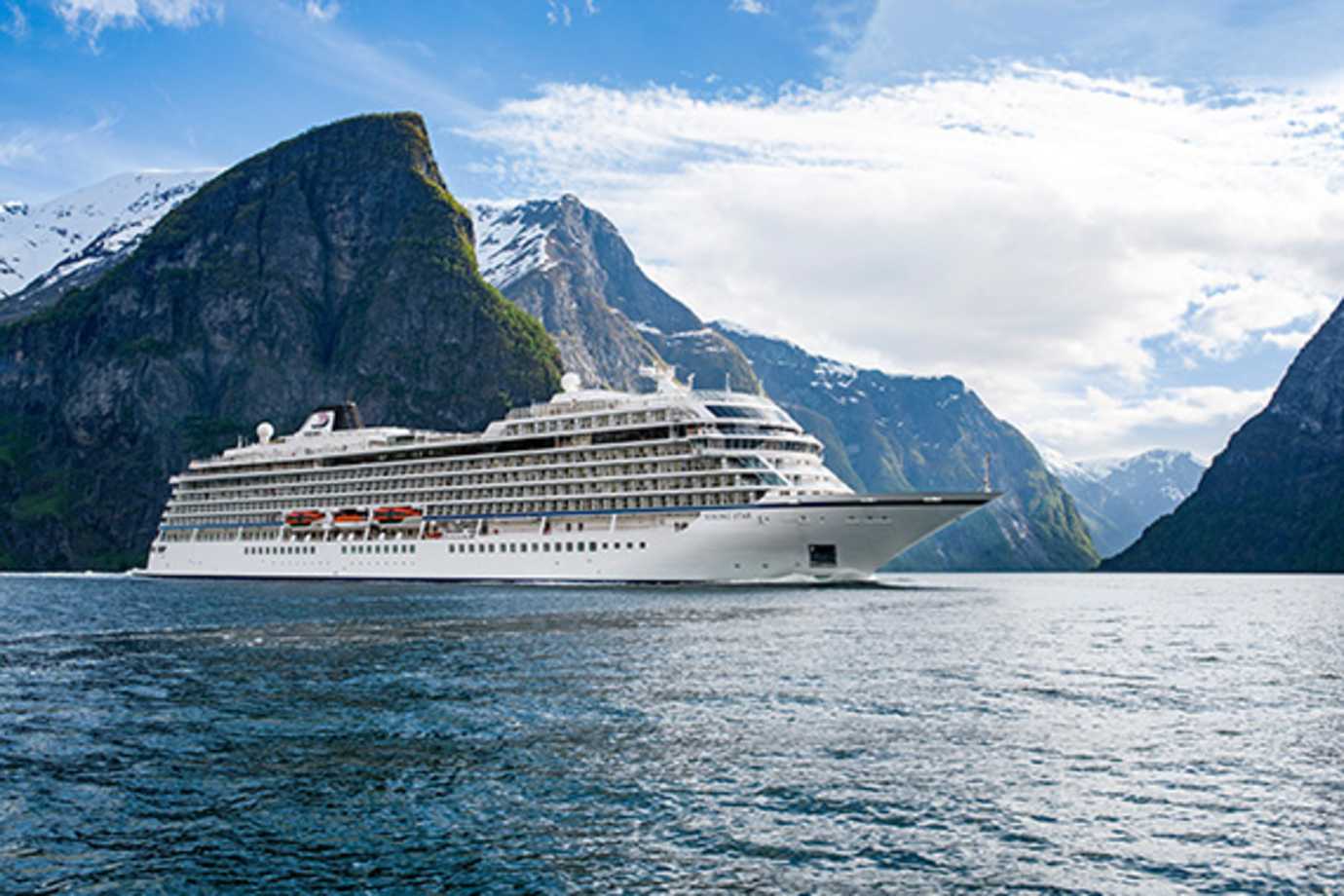 viking ocean ship in flam norway