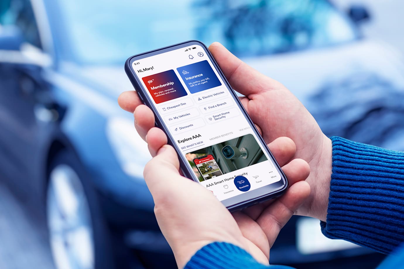 AAA mobile apple home screen
