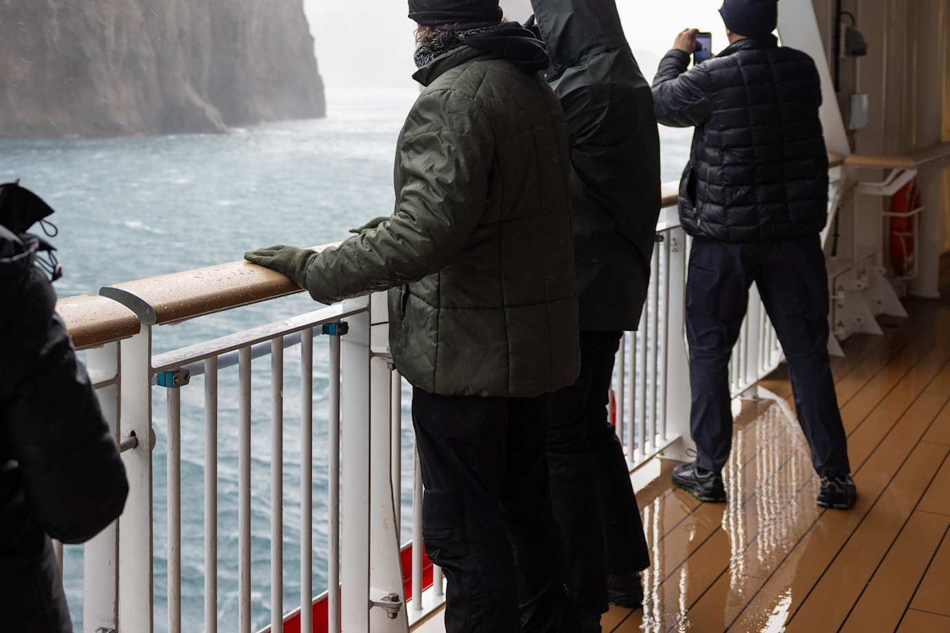 outdoor deck on HX ship